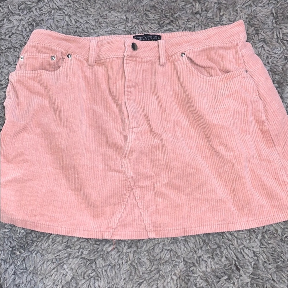 F21 corduroy skirt